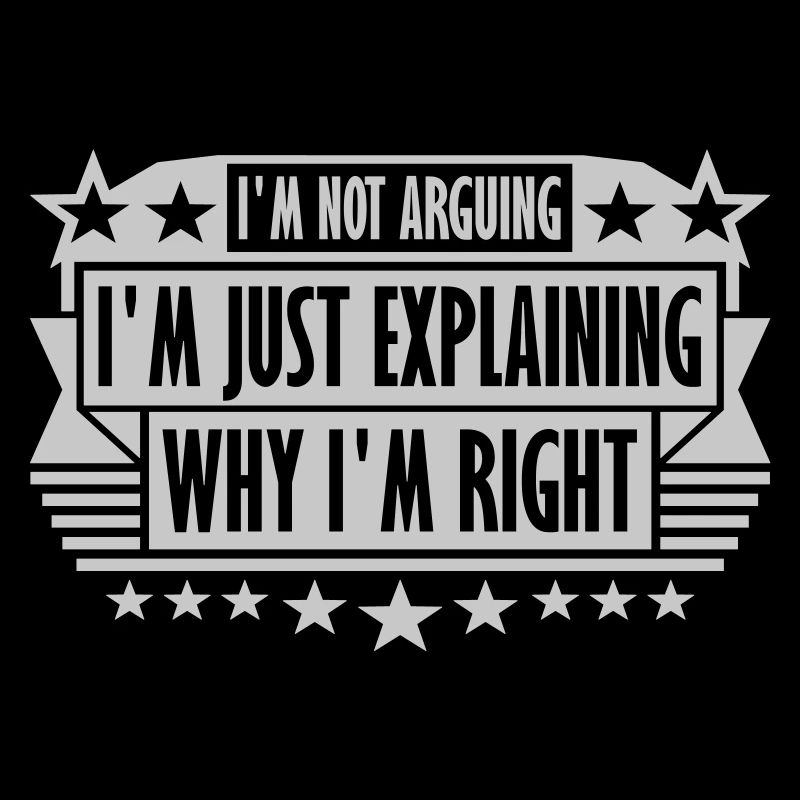 I m not arguing