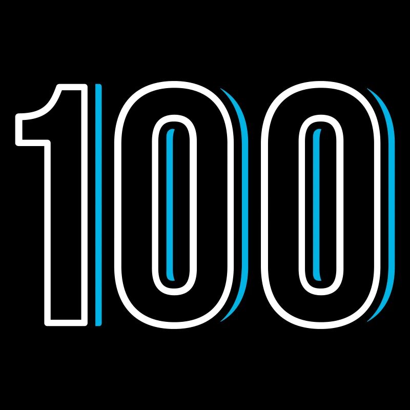 Nummer 100 - Einhundert - Hundert