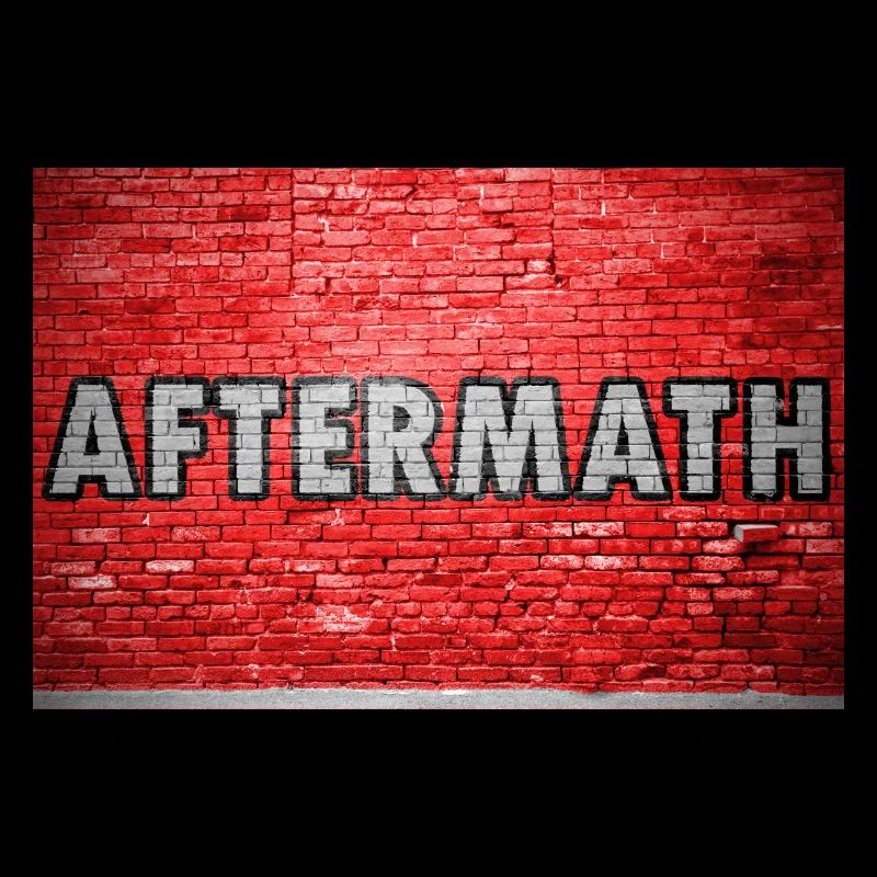 Aftermath sign lettering saying Graffiti on Brick