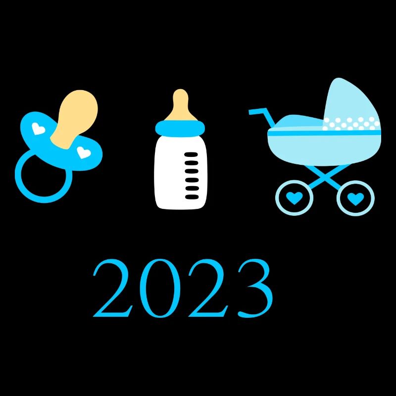 Baby 2023 Geburt Junge Vorlage personalisierbar