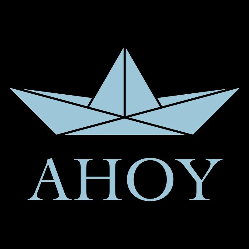 Ahoy (Paper Ship / Seaman / Greeting / Skyblue)