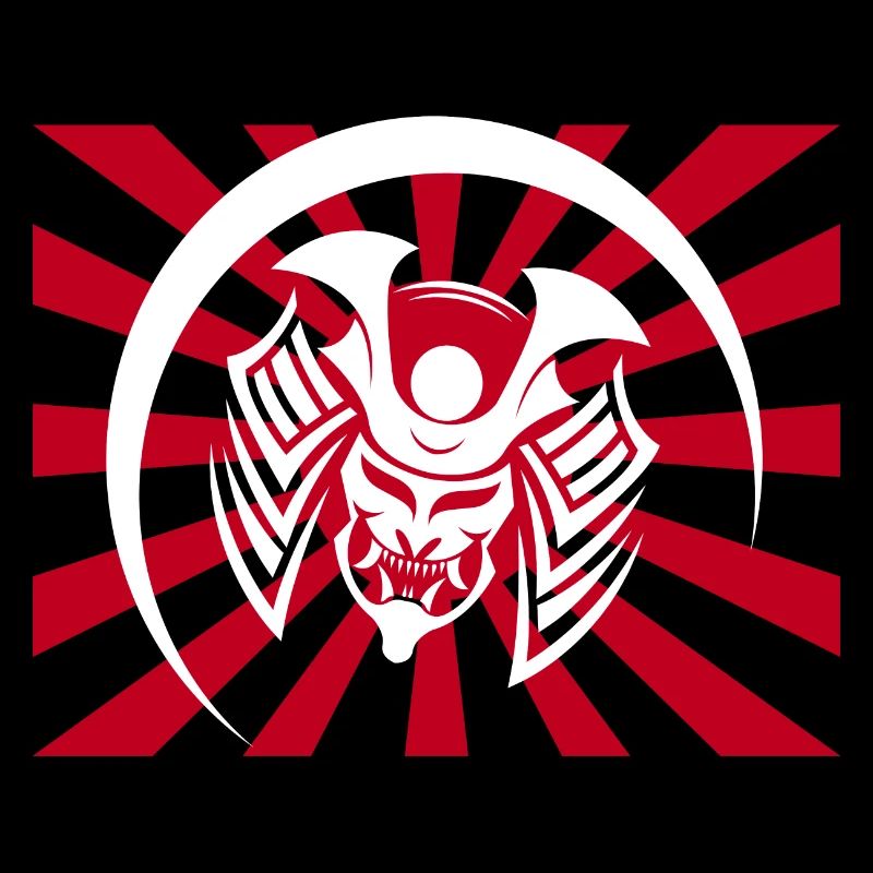 Masque de samouraï Masque de guerrier Masque Oni
