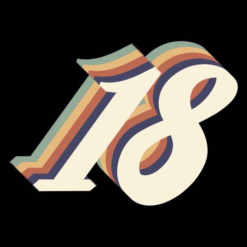 18e anniversaire vintage
