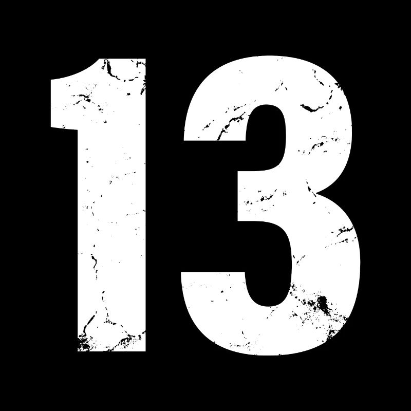 Cool Number 13 - 13 Years Old 13th Birthday Gift