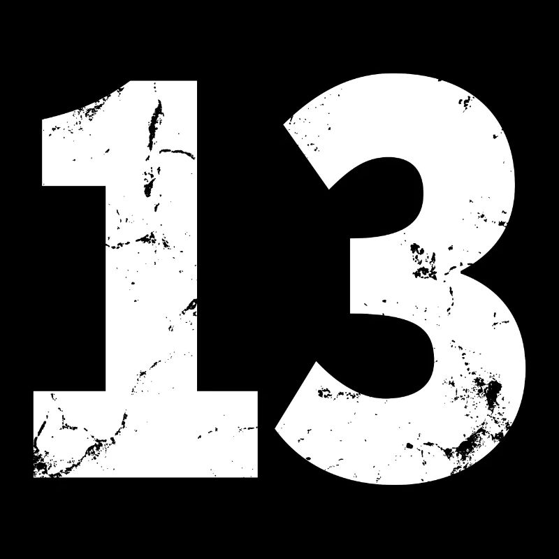 Cool Number 13 - 13 Years Old 13th Birthday Gift