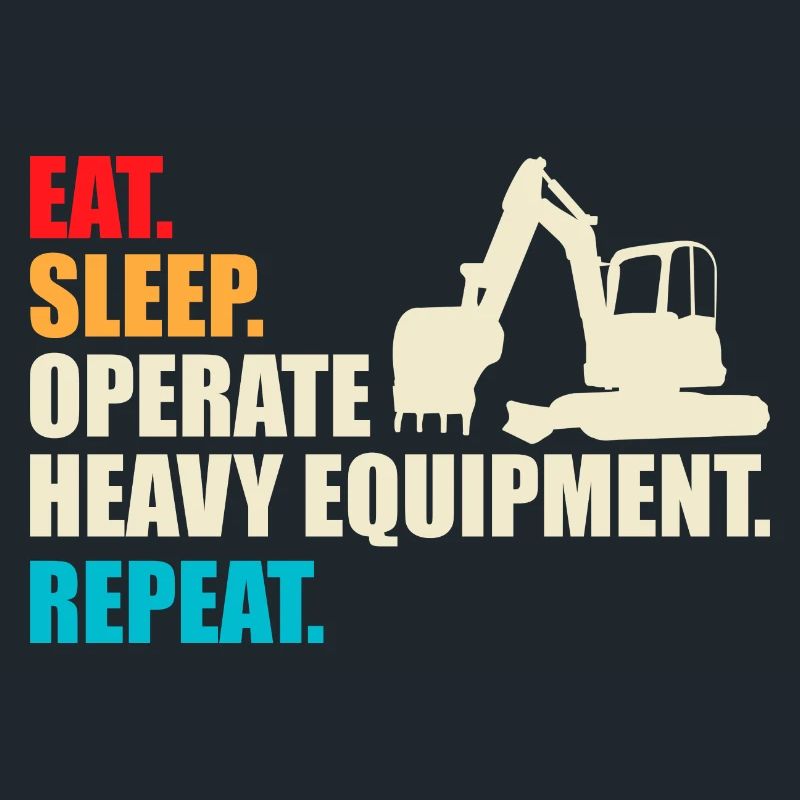 Construction machinery operator Excavator driver Excavator driver Construction workers