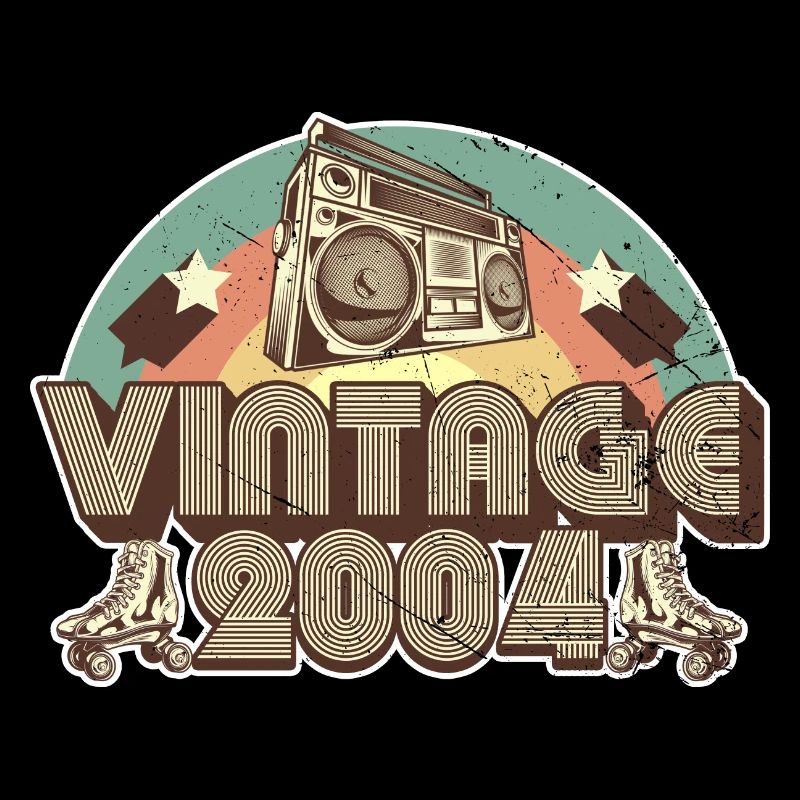 2004 Anniversaire né en 2004 Retro Vintage