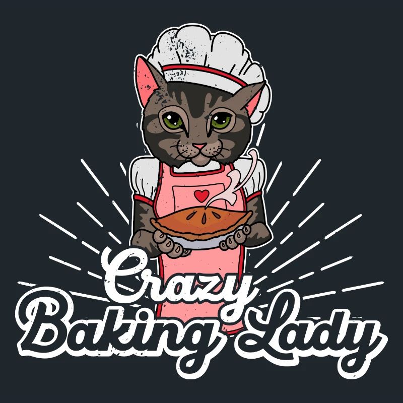 Baker Baking Rolls Sourdough Cat Saying
