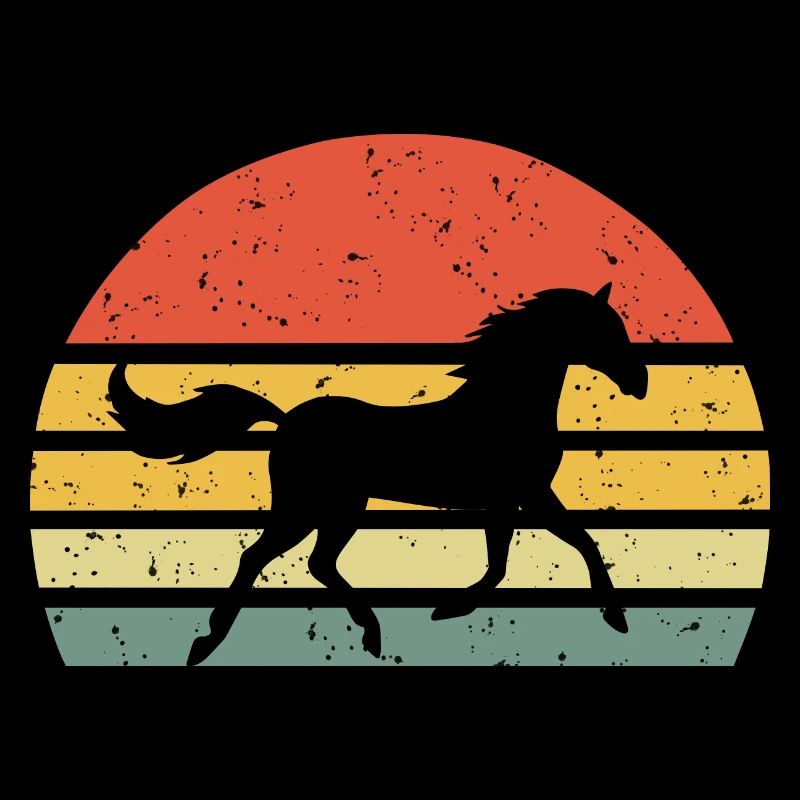 Pferd Vintage Retro