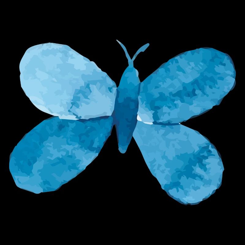 Blauer Schmetterling