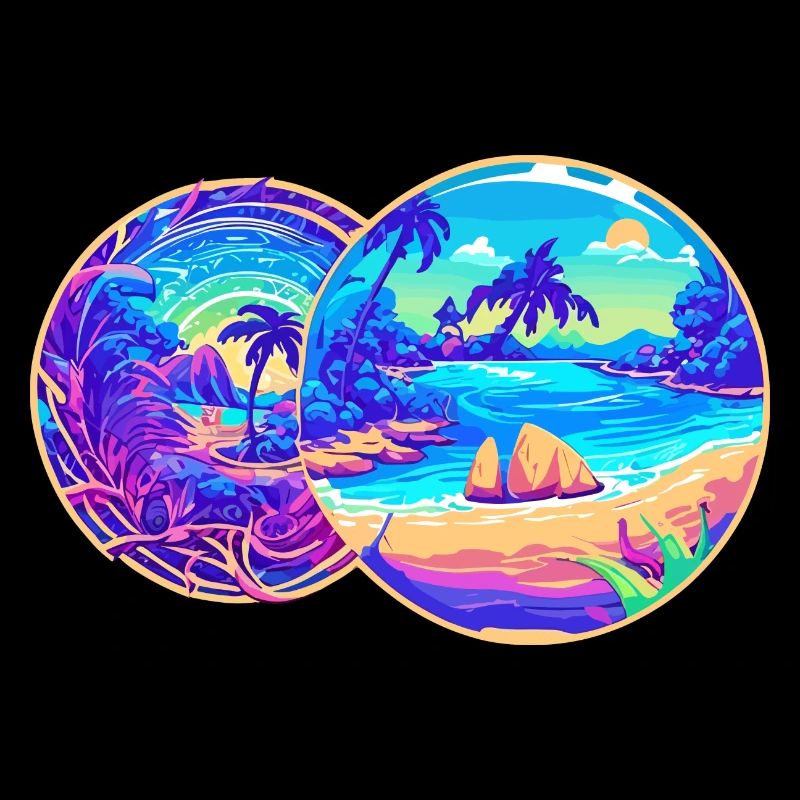 Plages violettes