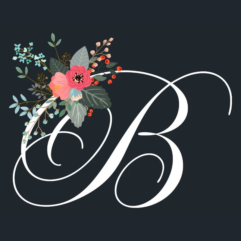 Buchstabe b Blumen