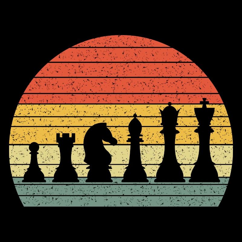 Echecs vintage rétro