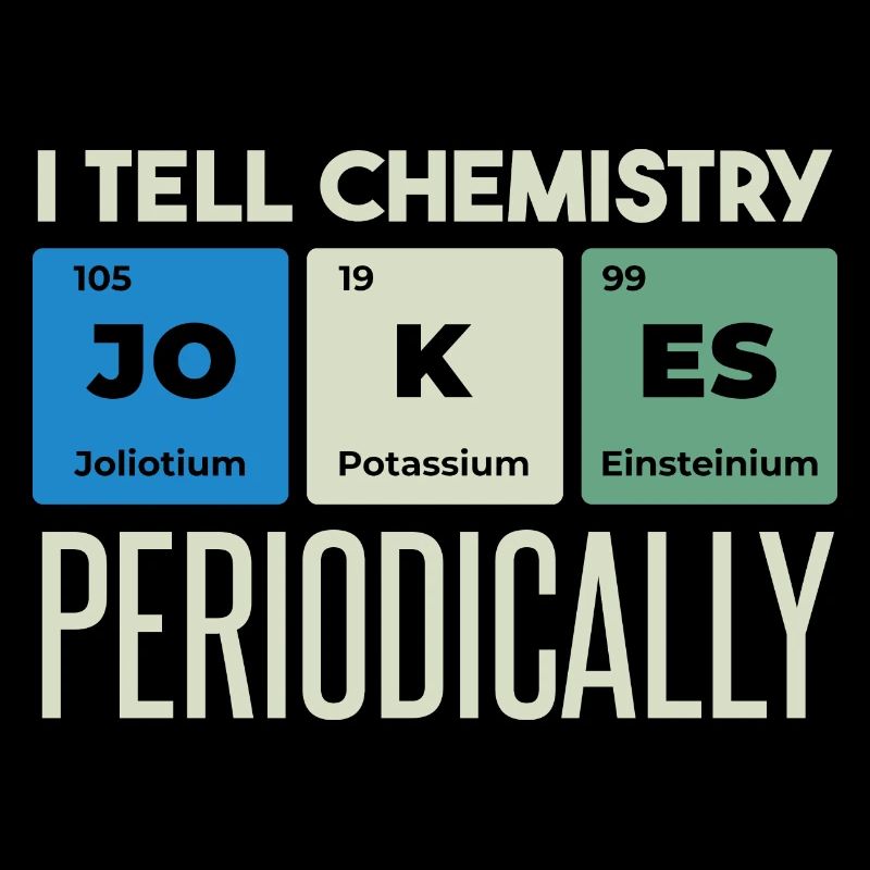Je raconte des blagues de chimie