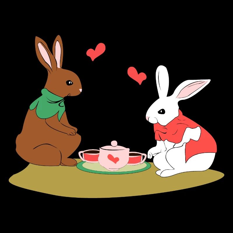 Rabbits in love