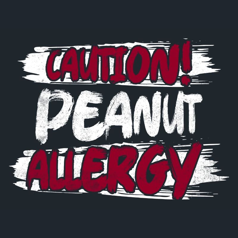 Caution! Peanut Allergy Awareness Nut Allergic