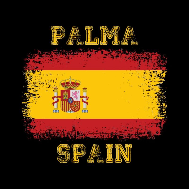 Parti Palma de Majorque Espagne Drapeau