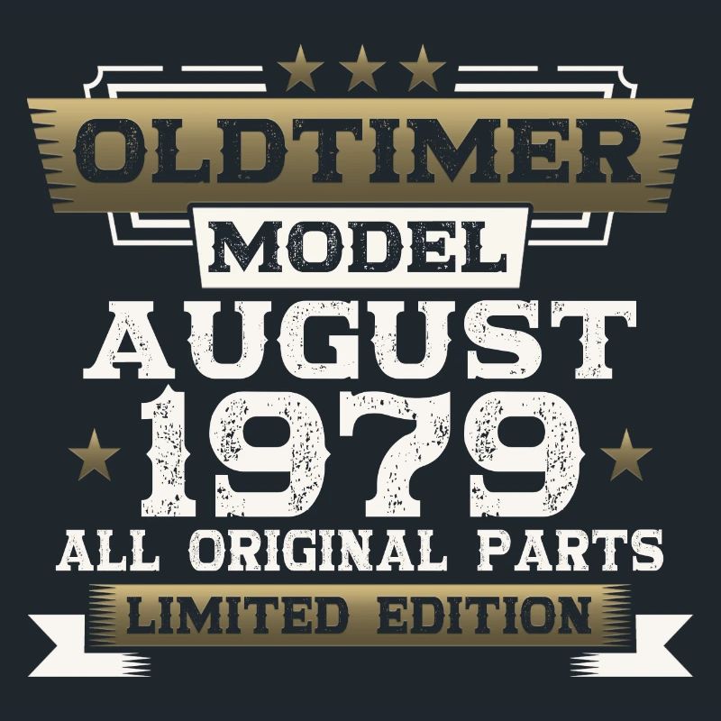 44th Birthday Man Oldtimer Août 1979