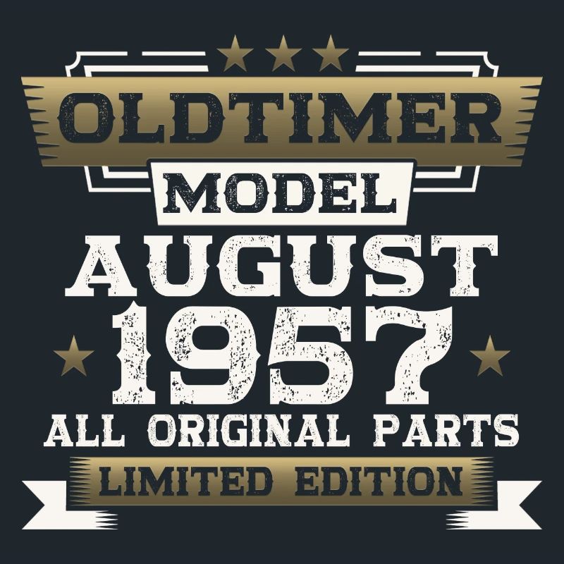 66th Birthday Man Oldtimer Août 1957