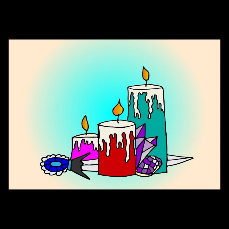 Bougies rituelles d’Halloween