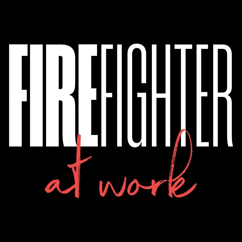 Firefighter at work