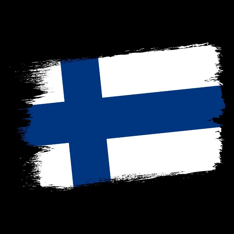 Drapeau de la Finlande Suomi Drapeau finlandais Look utilisé