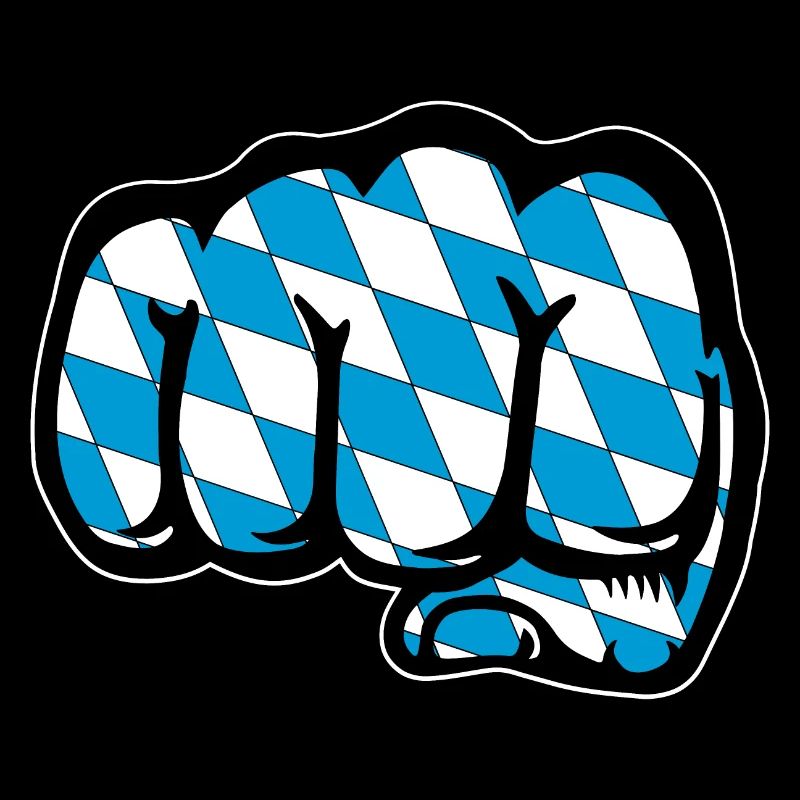 Bayern Flagge Faust Symbol