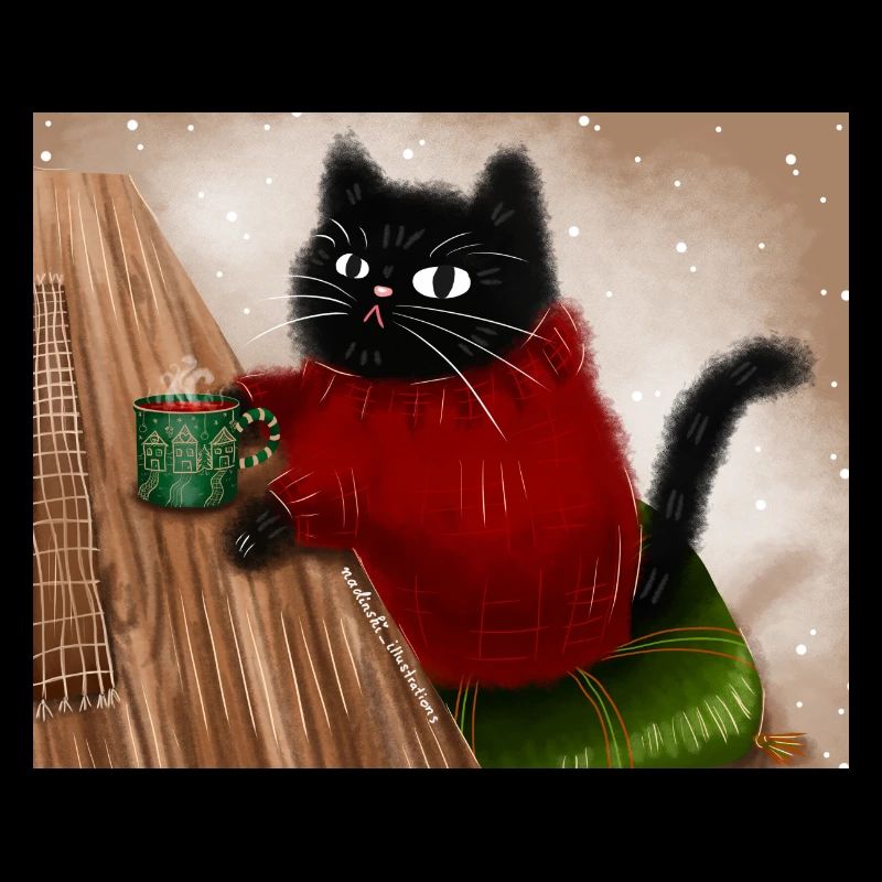 Cat in sweater