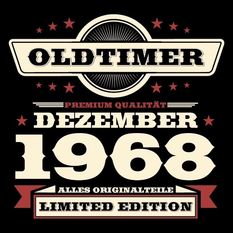 55. Geburtstag Oldtimer Dezember Jahrgang 1968