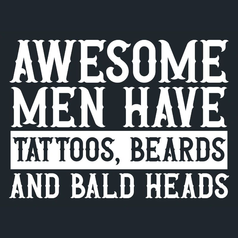 Glatze Kahlköpfigkeit Bart Glatzkopf