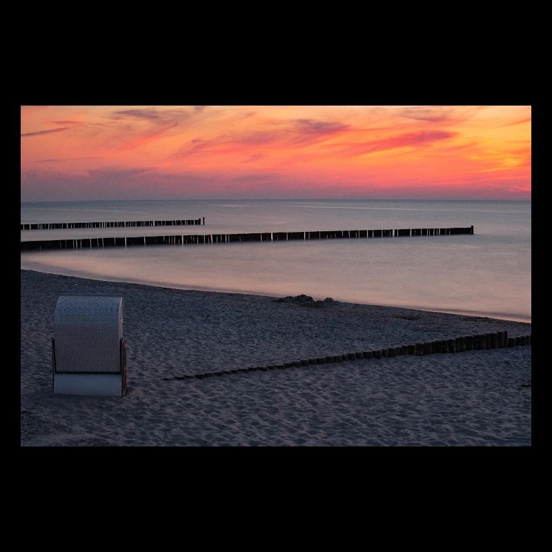Coucher de soleil sur la mer Baltique
