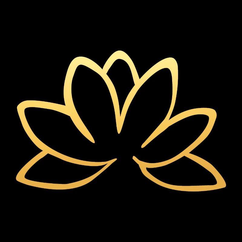 Fleur de lotus doré