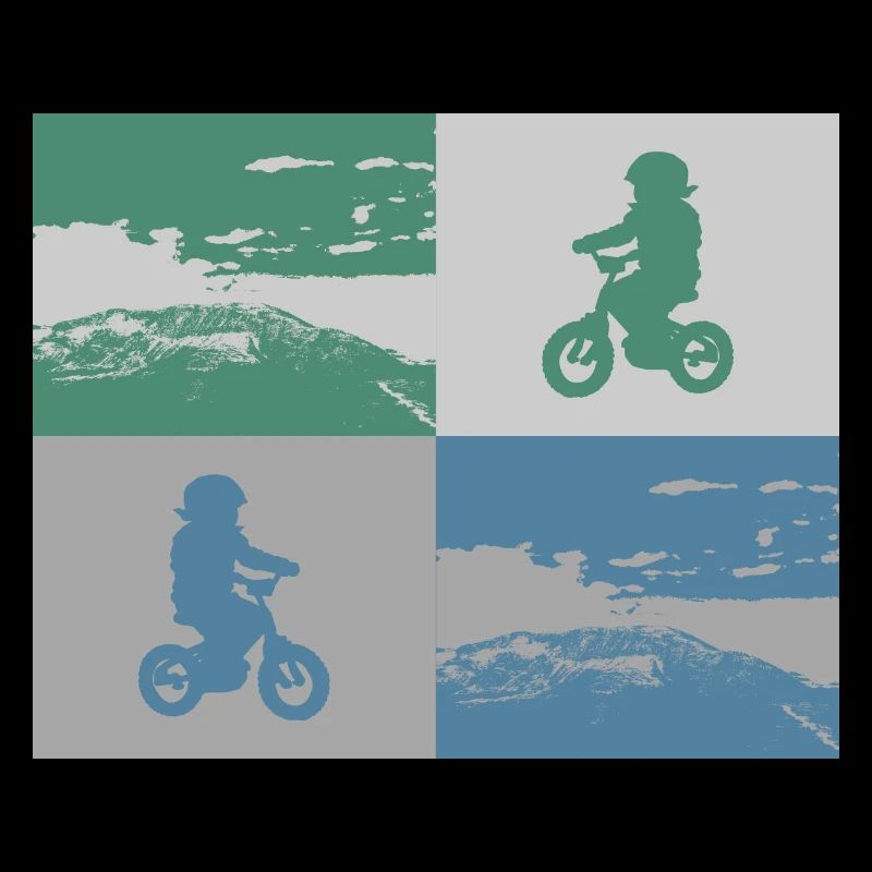 Junior Biker Pop Art métallisé