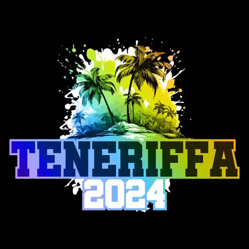 Teneriffa 2024 Urlaub Palmen Bunt