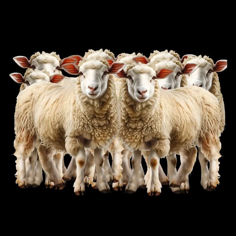 Troupeau de moutons dans la gestion du paysage