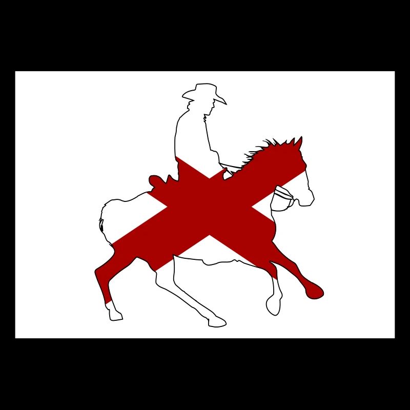 Alabama State Flag Cowboy