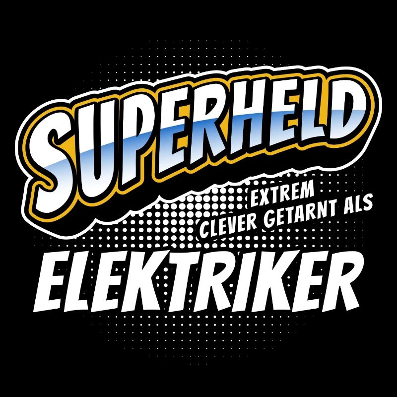 Superheld, clever getarnt als Elektriker