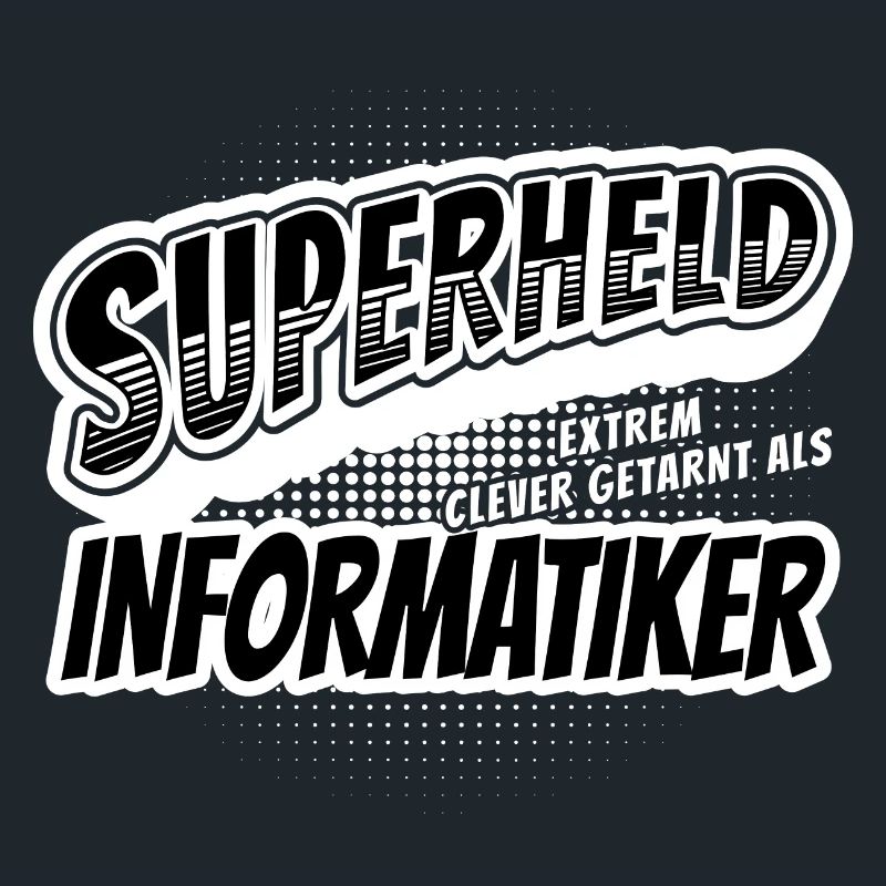 Superheld, clever getarnt als Informatiker