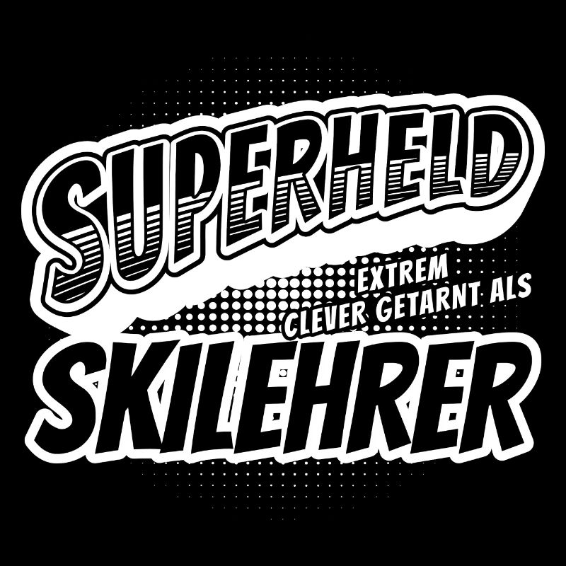 Superheld, clever getarnt als Skilehrer