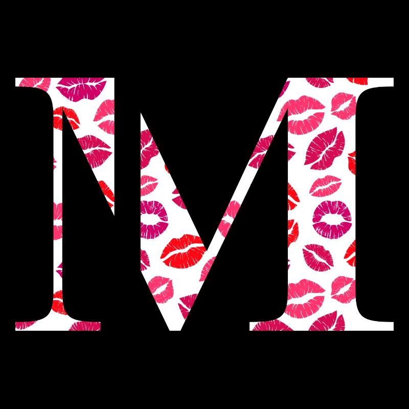 Lettre m bisous