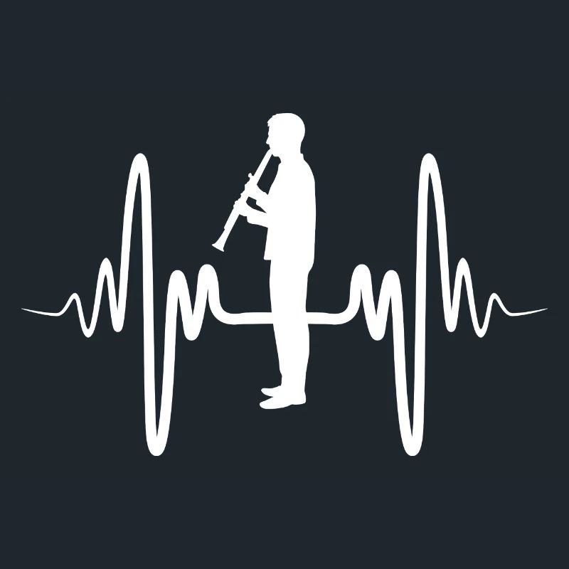 Funny clarinet player