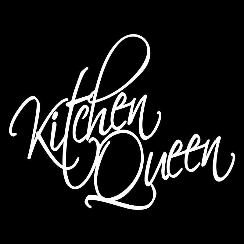 Kitchen Queen Logo Lettering Kitchen Queen Woman