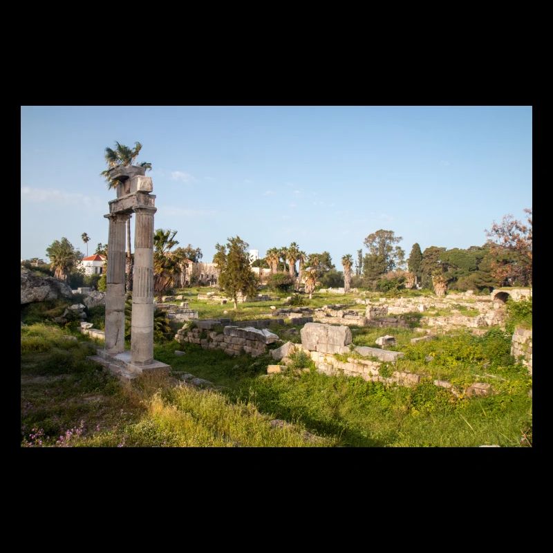 ruines de l’ancienne agora de Kos dans la ville de Kos Kos