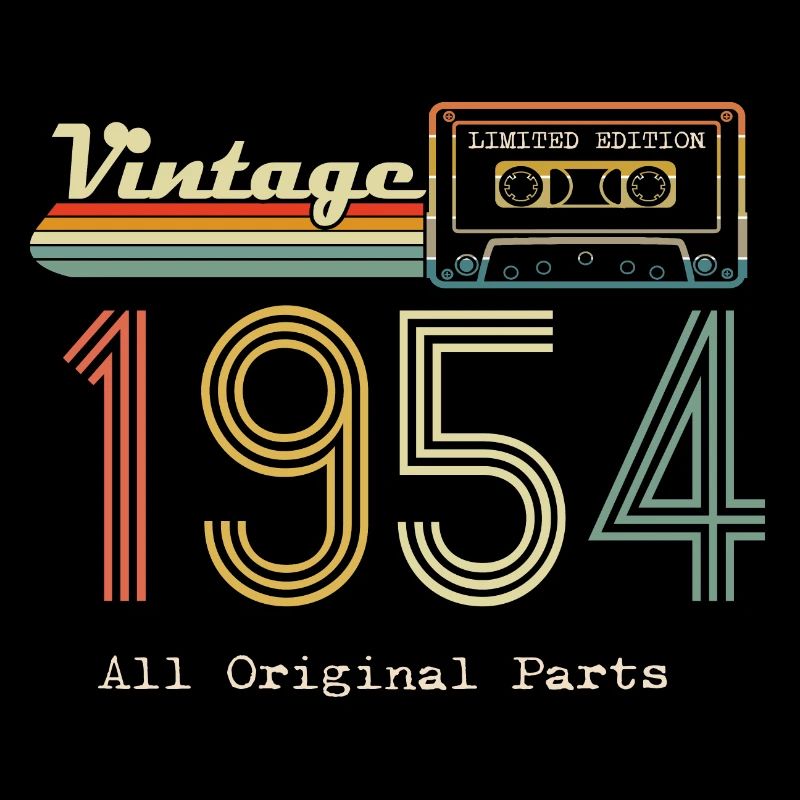 1954 Original 1954 Vintage Vintage Retro anniversa