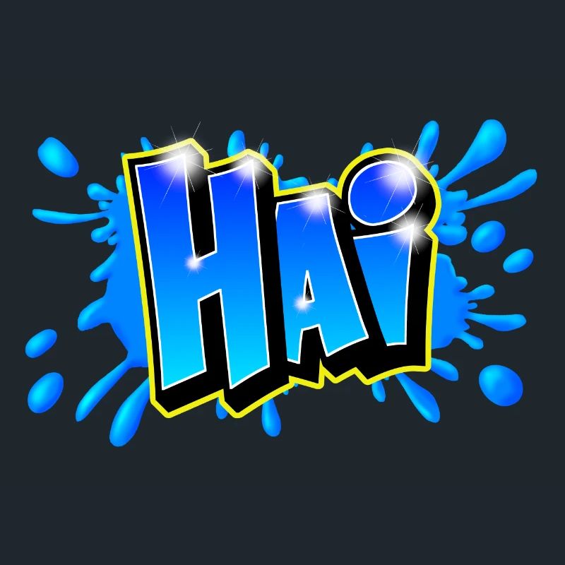 Graffiti name "HAI" Imprimable tout support !