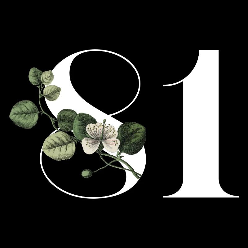 Nummer 81 Blumengrün - 81. Blumengeburtstag