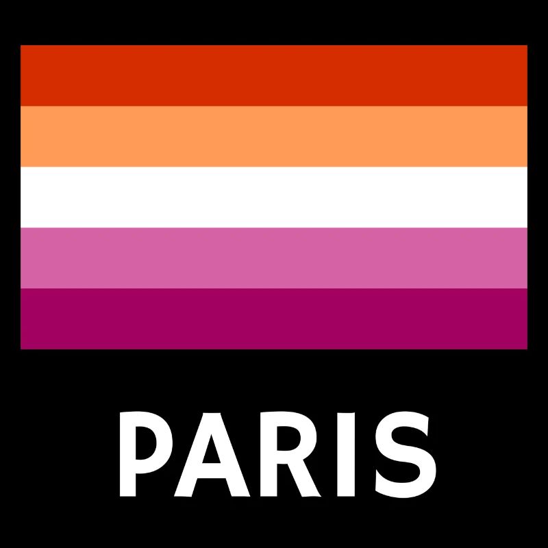 Lesbian Pride Flagge Paris