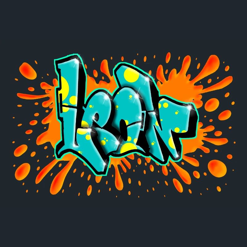Léon graffiti splash rouge imprimable sur tout