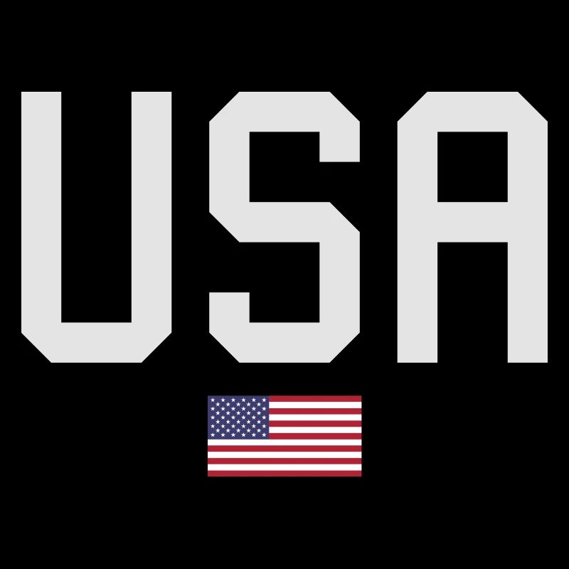 ÉQUIPE Bannière du drapeau américain des États-Unis en cours d’écriture