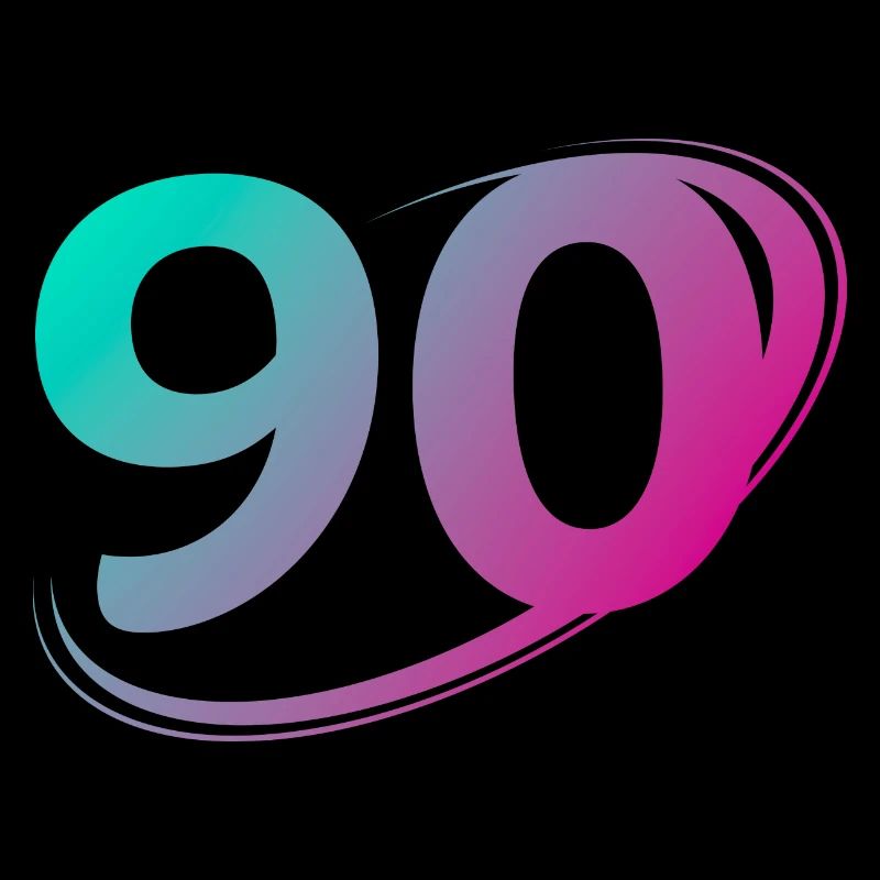 Number 90 multicolor